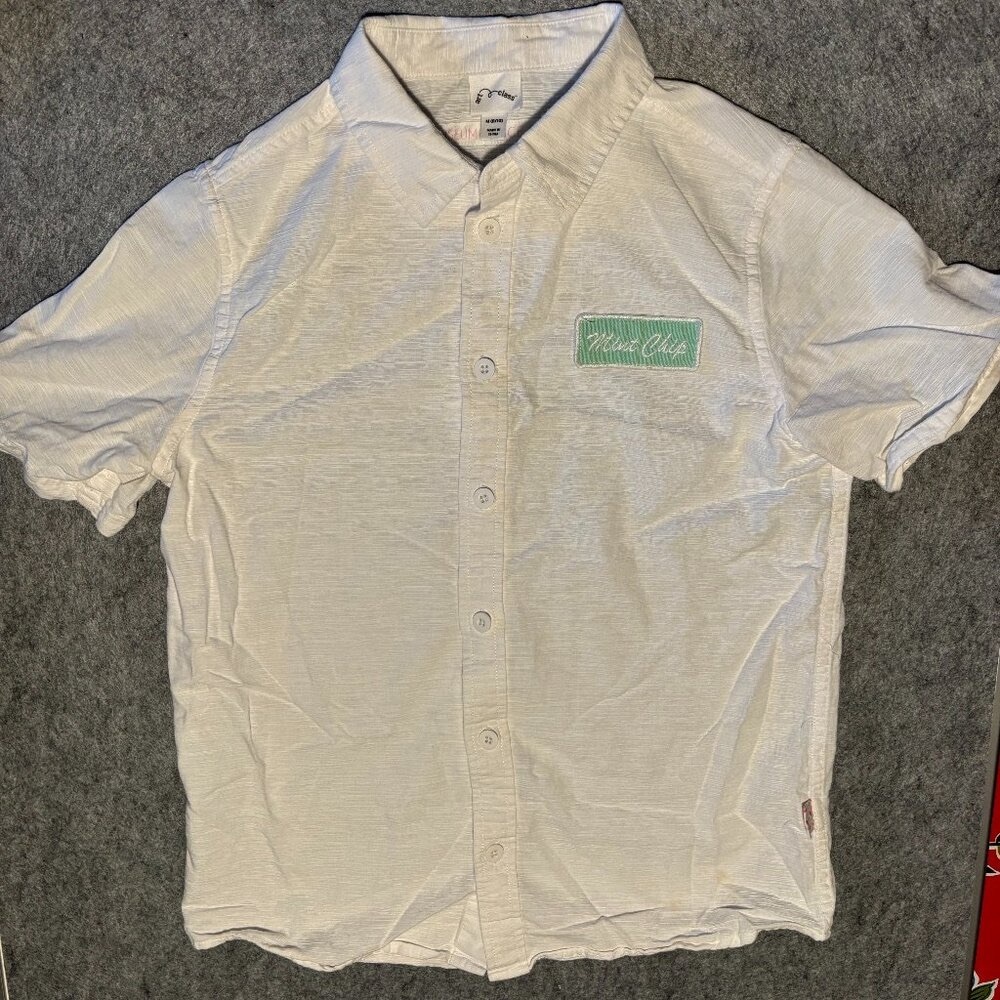 Museum of Ice Cream Mint Chip short-sleeve button-down shirt